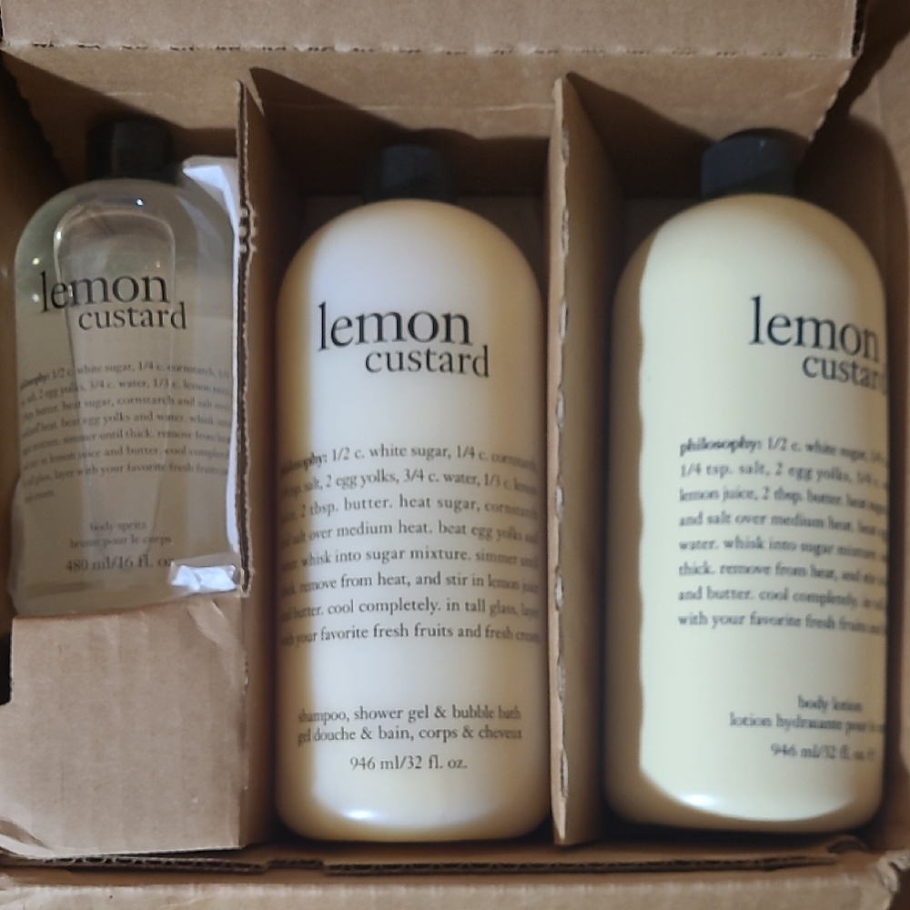 Philosophy 3pc Lemon Custard Body Love Set 🍋 - Picture 4 of 8